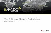 Top 5 Timing Closure Techniques - Xilinx · Timing closure –A difficult problem – Start with good constraints – Analyze and Understand issues – Investigate RTL changes to