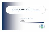 EPCRA/RMP Violations - CP Safety & Environmental€¦ · 2 Common EPCRA/RMP Violations 2010: I will present to you today the most common EPCRA/RMP violations that I have observed