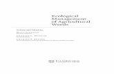 Ecological Management ofAgricultural Weedscatdir.loc.gov/catdir/samples/cam031/00068869.pdfEcological Management ofAgricultural Weeds Written and Edited by ... pros and cons 140 ...