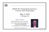 CMOS RF Integrated Systems-- Trends and Challenges …ewh.ieee.org/r4/chicago/ed-cas-ssc/meet010503.pdf · CMOS RF Integrated Systems--Trends and Challenges May 3, 2001 Chicago, IL