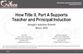 How Title II, Part A Supports Teacher and Principal Induction · Title II, Part A • Title II, Part A ... FY17 LEA Equity Data Profile Variables . ... leadership team (principal,