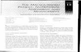 THE MALNOURISHED PATIENT: NUTRITIONAL ASSESSMENT AND ...loewen/Medicine/GIM Residents Core... · THE MALNOURISHED PATIENT: NUTRITIONAL ASSESSMENT AND MANAGEMENT Samuel Klein and Khursheed