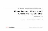 Patient Portal Users Guide - piedmontonline · e-MDs Solution Series ... e-MDs Patient Portal Users Guide 7.2 R00. 5. Receiving Your Lab or Test Results from the Clinic . When the