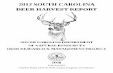 2012 South Carolina Deer harveSt reportmyscmap.sc.gov/wildlife/deer/2012DeerHarvest.pdf · 2012 South Carolina Deer harveSt report ... DNR believes that accurately assessing ... to