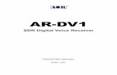 AR-DV1 - AOR, U.S.A · 3-6-1 DIGITAL AUTO MODE ... 11-5-2 FULL RESET ... The AR-DV1 is designed to operate from a good quality regulated DC power supply of 10.8 to