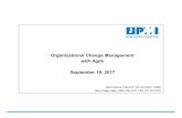 Organizational Change Management with Agile - PMINJ … · Organizational Change Management with Agile September 19, ... Mital Vora Sep 19, 2017 2. Agenda ... A global Pharmaceutical