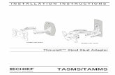 TAMMS-TASMS INSTALLATION INSTRUCTIONSdownloads.chiefmfg.com/MANUALS-I/TAMMS-TASMS-I.pdfINSTALLATION INSTRUCTIONS TASMS withTS118 TAMMS with TS318 ... The information contained in this