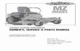 ZERO-TURN MOWER OWNER’S, SERVICE & PARTS MANUAL€¦ · ZERO-TURN MOWER OWNER’S, SERVICE & PARTS MANUAL ... 2.9 If you strike something with the mower turn the blades and mower