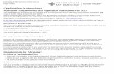 Admission Requirements and Application Instructions Fall … · Application Instructions Admission Requirements and Application Instructions Fall 2017 This application can be used