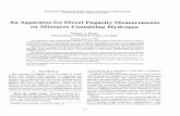 An apparatus for direct fugacity measurements on mixtures ... · of the partial pressure of a permeating component (in this case, ... Ballast Exhaust _ Rupture Disc ... and a provision