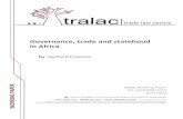 Governance, trade and statehood in Africa - tralac · Governance, trade and statehood in Africa tralac Working Paper ... requirements of good governance in the contemporary world.