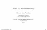 Week 10: Heteroskedasticity - Denver, Colorado 10: Heteroskedasticity Marcelo Coca Perraillon University of Colorado Anschutz Medical Campus Health Services Research Methods I HSMP