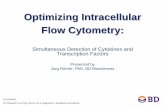 Optimizing Intracellular Flow Cytometry: Simultaneous ... · For Research Use Only. Not for use in diagnostic or therapeutic procedures. Simultaneous Detection of Cytokines and Transcription