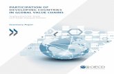 PARTICIPATION OF DEVELOPING COUNTRIES IN … · DEVELOPING COUNTRIES IN GLOBAL VALUE CHAINS ... The Participation of Developing Countries in Global ... such as geography, ...