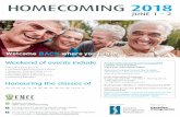 HECMIN 20 18 - Canadian Memorial Chiropractic College · An invitation from the president I’m really looking forward to this year’s Homecoming at CMCC. Last year’s Homecoming