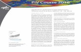 PIV Course 2016 - DLR Portal€¦ · PIV Course 2016 . Deutsches Zentrum ... formation, peak detection, evaluation of ... 3D(t)-PIV / 4D-PTV and other 3C-PIV techniques. Additional