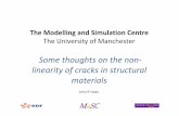 The Modelling and Simulation Centre The University of ... · The Modelling and Simulation Centre The University of Manchester ... Simulated 3D crack propagation with a ... • Sites