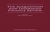 The Acquisition and Leveraged Finance Review - Walder … · The Acquisition and Leveraged Finance Review ... at times requiring the specialised expertise of merger and acquisition