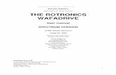 THE ROTRONICS WAFADRIVE - Sinclair · THE ROTRONICS WAFADRIVE ... Rotronics Wafadrive - Manual.doc 2 CONTENTS Introduction 5 Chapter 1. ... Chapter 7. Storing and retrieving data