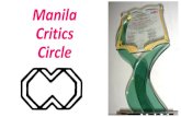 Manila Critics Circle - Education in the Philippineskto12plusphilippines.com/wp-content/uploads/2015/11/MCC-Davao-2015.pdf•Soledad S. Reyes (2006) •Joel Pablo Salud (2010) •Dean