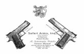 Safari Arms, In - PDF.TEXTFILES.COMpdf.textfiles.com/manuals/FIREARMS/safari_45.pdf · INTRODUCTION DISASSEMBLY NOTCH I MAGAZINE CATCH We understand how excited you are to have received