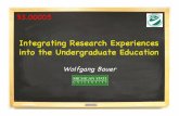 Integrating Research Experiences into the Undergraduate ...bauer/talks/PhysicsMajorsGrowth.pdf · modern physics until 4th semester ... Less than 80 physics majors in a university