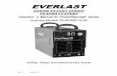 EVERLAST - NHProEquip.com · Operator’s Manual for PowerPlasma® Series ... Everlast is dedicated to providing you with the best possible ... port to assist you with your needs