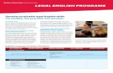 Boston University School of Law LEGAL ENGLISH PROGRAMS · LEGAL ENGLISH PROGRAMS Develop invaluable legal English skills. For studies. For practice. For success. IS IT FOR YOU? Our