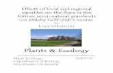 Plants & Ecology - su.se/PlantsEcology_2007_3.pdf · Plants & Ecology Plant Ecology ... habitat quality through changed recruitment and changed local ... of a disturbed habitat can