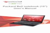 Packard Bell notebook (15) User’s Manual - CNET Contentcdn.cnetcontent.com/1e/6e/1e6ea352-77b2-42dc-abf3-a031294309c6.pdf · Packard Bell EasyNote (15") Covers: ... To help you