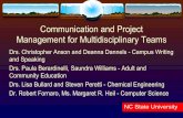Communication and Project Management for Multidisciplinary ... · Communication and Project Management for Multidisciplinary Teams ... Revise a Curriculum ... because I’m interested