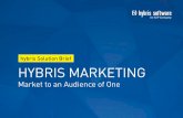 hybris Solution Brief HYBRIS MARKETING - cx.sap.com · Market to an Audience of One | 01 > See next page: What is Contextual Marketing? Objectives Solution Benefits Quick Facts Market