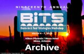 March 4 - 7, 2018 Hilton Phoenix / Mesa Hotel Mesa ... · BiTS 2018 Archive - Keynote Burn-in & Test Strategies Workshop March 4-7, 2018 Test Industry –The Tough Questions Are we