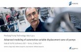 Advanced modeling of automotive variable displacement … · Advanced modeling of automotive variable displacement vane oil pumps ... Advanced modeling of automotive variable displacement