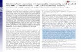 Plasmodium evasion of mosquito immunity and … evasion of mosquito immunity and global malaria transmission: The lock-and-key theory Alvaro Molina-Cruz1,2, Gaspar E. Canepa1, Nitin