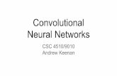 Convolutional Neural Networks - Villanova Computer …matuszek/fall2016... · 2016-12-01 · Convolutional Neural Networks ... Neural Network Basics 0.4 0.7 0.3 Individual Neuron