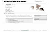 Series 1007 - Datasheet - Granzow, Inc. · Series 1007 Flow Monitors: Flow Monitors RV, DU, DW, DK Product Types ¼" and up NPT, BSP 0-2000 psig Operating Pressure ABOUT SERIES 1007