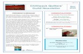 Chilliwack Quilters’ Nov Guild Newsletterchi .Guild Newsletter Nov 2015 ... enjoys the guild for