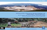Managing Private investMent in natural resources: a … · Managing Private investMent in natural resources: a Primer for Pro-Poor growth and environmental sustainability ... Ok Tedi