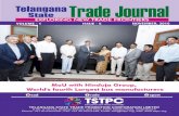 Telangana Trade Journal - TSTPC Nov_2016.pdfTelangana State Trade Journal is published every month to provide information on day to day development and new projects in the trade, industry