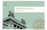 Reliability analysis - LTH · Reliability as a concept General definition The ability to meet specific requirements under a specified period Mathematical definition in structural