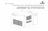 Instructions for installation and operation … air refrigeration dryer DRYPOINT ... After installing the device correctly and in accordance with the instructions in this manual, ...