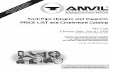 Anvil Pipe Hangers and Supports PRICE LIST and Condensed ... · Anvil Pipe Hangers and Supports PRICE LIST and Condensed Catalog PH-7.06 ... Riser Clamp Standard Extended Pipe Offset