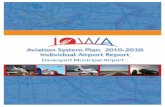 Davenport Municipal Airport - Iowa Department of ... · specific information related to the Davenport Municipal Airport. ... – Enhanced Service airports have runways of 5,000 feet