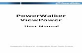 PowerWalker ViewPower user manual.… · PowerWalker ViewPower ... 3.3.2. ViewPower Start And Exit Setting ... Ø Windows 2000/XP/2003/Vista/2008/2012 ...
