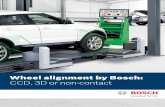 Wheel alignment by Bosch: CCD, 3D or non-contact · Fit for the future: ... = included in scope of delivery ... Wireless version Wireless version Charging station for CCD sensor head