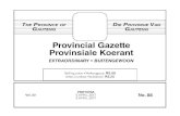 Provincial Gazette Provinsiale Koerant · Provincial Gazette Provinsiale Koerant ... Twala ka Yende Entertainment project. (2) ... Titolino's, KFC Drive Thru, ...