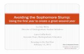 Avoiding the Sophomore Slump - Orientation & First-Year ... · Graunke and Woosley, (2000) ... Associate Dean, ... February 13, 2013 Avoiding the Sophomore Slump: Using the first