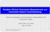 Routine Clinical Outcomes Measurement Outcomes Based ...ukrcom.org/Proceedings_data/04 UKRCOM v2.pdf · Routine Clinical Outcomes Measurement and Outcomes Based Commissioning . ...