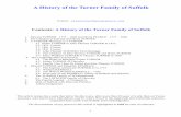 A Family History of the Turner’s of St John’s Wood · Contents: A History of the Turner Family of Suffolk 1. Edward TURNER 1773 – 1848 and Maria PEARCE 1777 – 1848 2 ... Peter